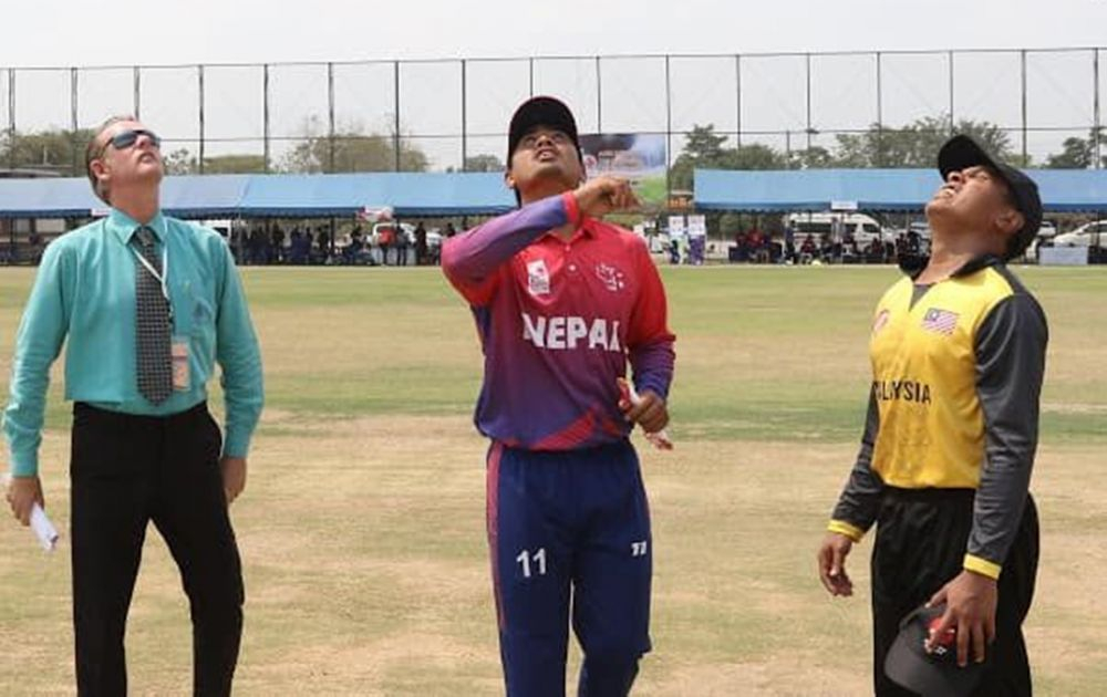  नेपाल मलेसियासँग २२ रनले पराजित