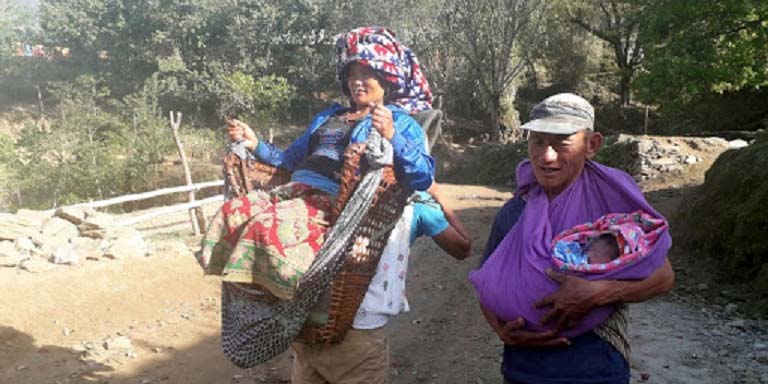 ५० शय्याको अस्पतालमा बिरामी बोक्न डोको
