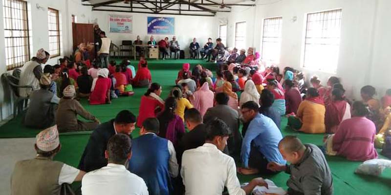 सल्यानको कालिमाटीमा पोषण स्वास्थ्य सम्बन्धि सार्वजनिक सुनुवाइ 