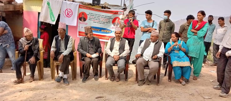 बनगाड कुपिण्डे नगरपालिकामा गठबन्धनका उम्मेदवार चुनावी प्रचारमा 