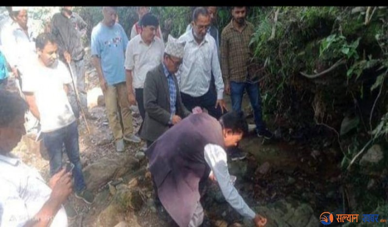 पाँच गाउँलाई लक्षित गरी बनगाड कुपिण्डेमा लिफ्ट खानेपानीको शिलन्यास 
