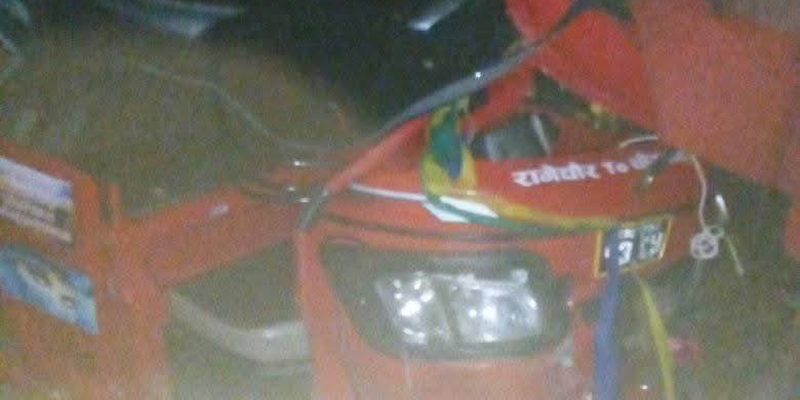 सल्यानमा मध्यरातमा अटो दुर्घटना हुँदा तीन जना घाइते 