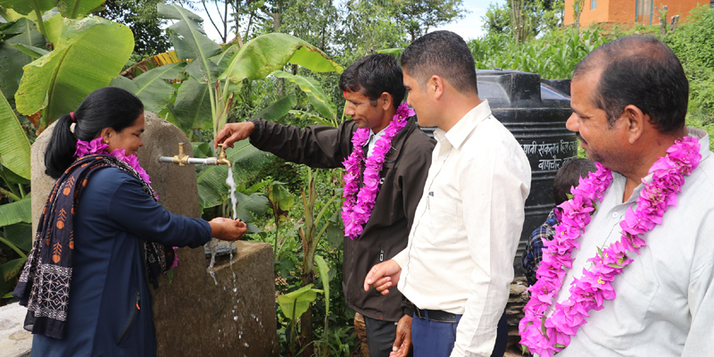 सल्यानको चयालगाउँमा खानेपानीले ल्याएको खुसी 