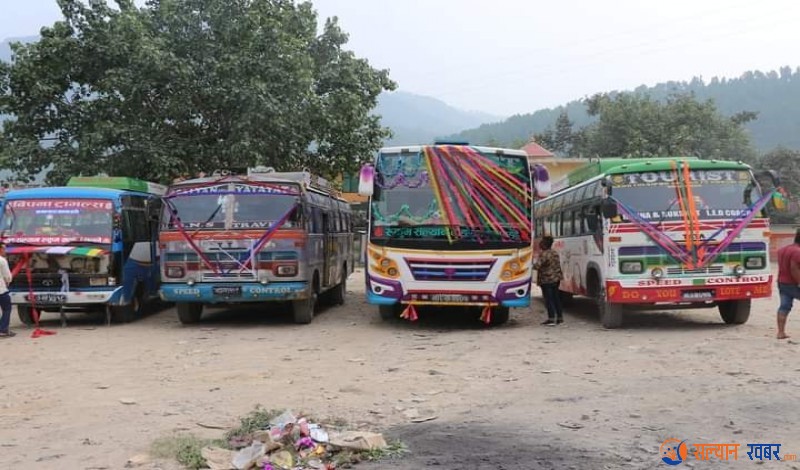 सल्यानबाट आजदेखि लामो तथा मध्यम दुरीका यातायात सञ्चालन 