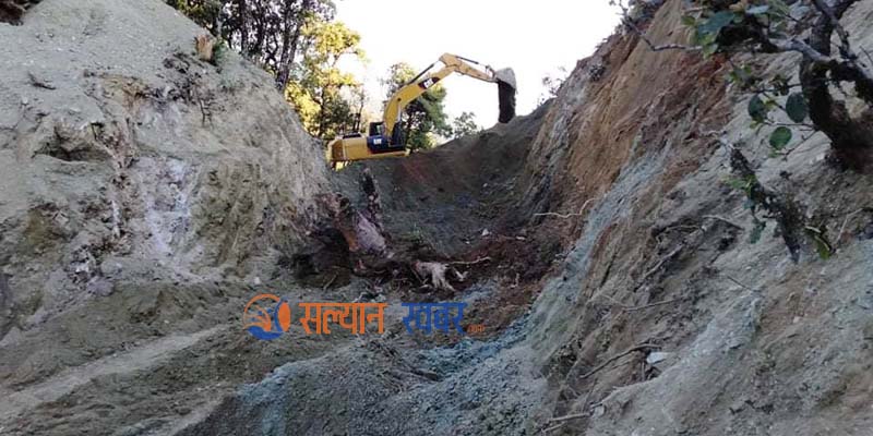 माझखर्क दुरुमखोला सडक काम तिब्र गतिमा 
