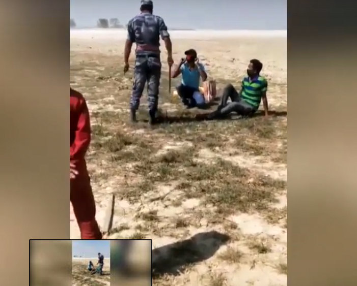 लकडाउनमा जनतालाई पिट्ने सशस्त्र प्रहरी निलम्बनमा 