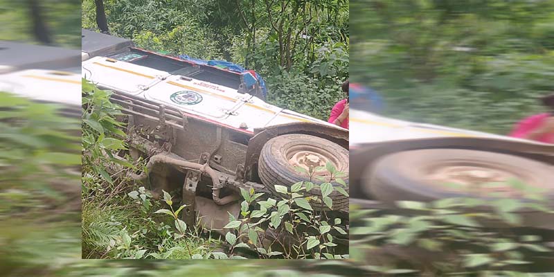 सल्यानमा जिप दुर्घटना हुँदा ५ घाइते 