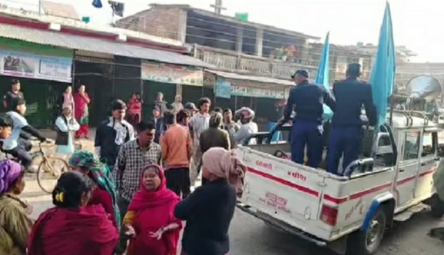 सल्यानमा रास्वपाको प्रचार गाडी मदिरा र चामलसहित नियन्त्रणमा