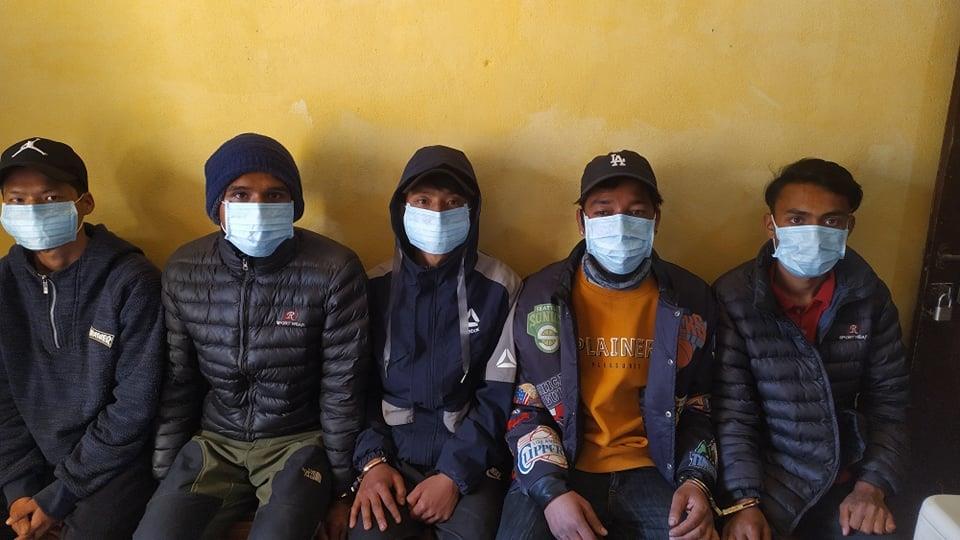 रुकुमपश्चिमबाट विप्लव समूहका ५ जना कार्यकर्ता पक्राउ