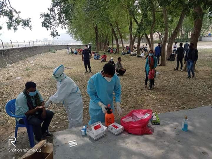 सिम्ता गाउँगाउँपालिकामा विदेशबाट आएका एक सय एक जनाको र्‍यापिड टेस्ट