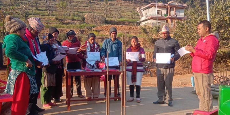नेपाल रेडक्रस सोसाइटी दार्मा उपशाखाको अध्यक्षमा शर्मा 