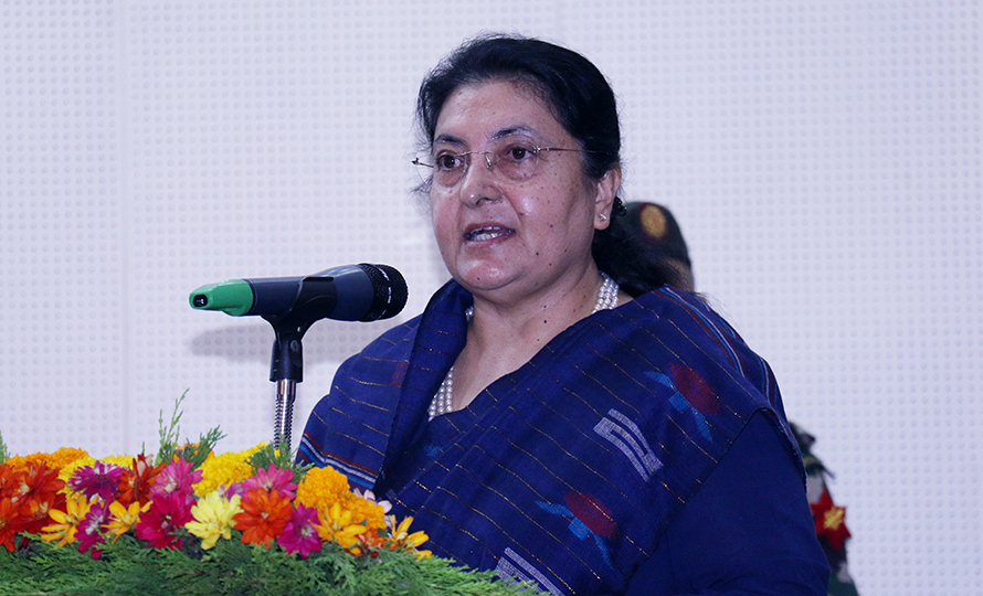 कोरोनाविरुद्धको लडाइँमा सरकारलाई साथ दिन राष्ट्रपतिको अपिल