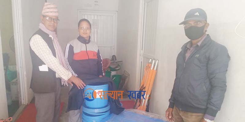 नेपाल रेडक्रस सोसाइटी उपशाखा रागेचौरद्वारा गाउँपालिकालाई सामाग्री हस्तान्तरण 