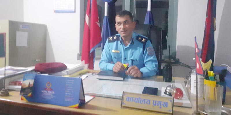 जिल्लाको शान्ति शुरक्षामा खलल पुग्न नदिने प्रहरी प्रमुख थापाको प्रतिबद्धता 