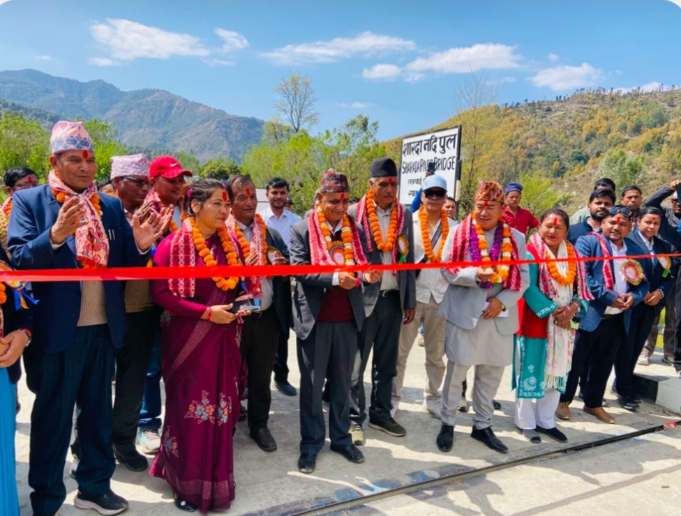 काभ्रा रामबजार र शंखपिपल जोड्ने मोटरेवल पुल उद्घाटन