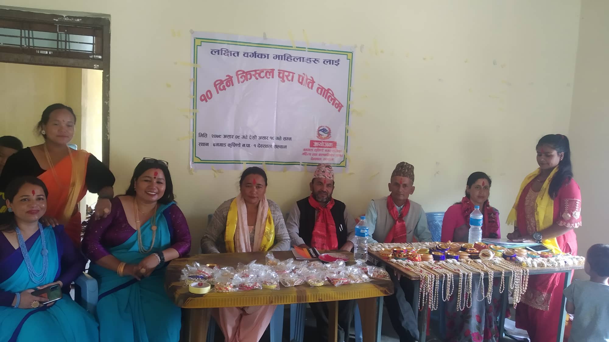 बनगाडमा १० दिने क्रिस्टल तालिम सम्पन्न