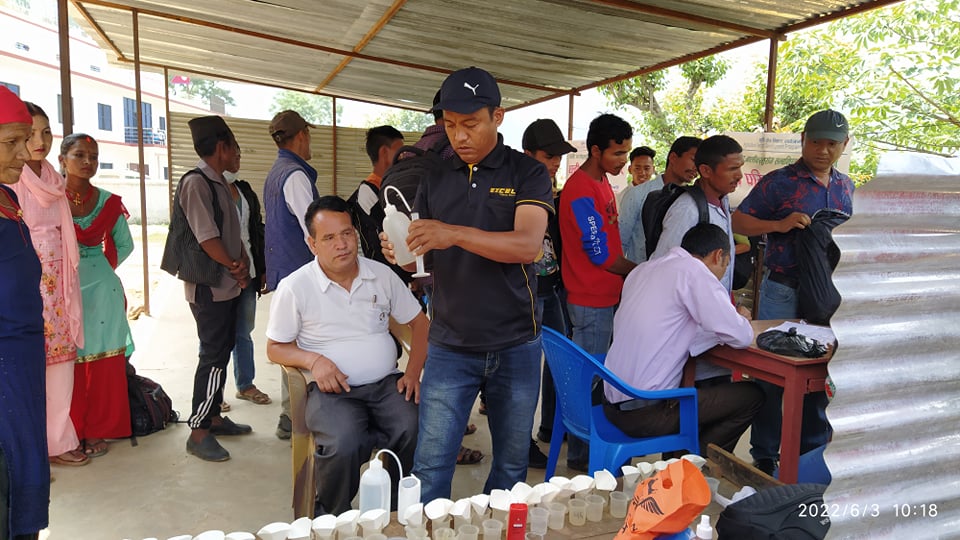 सल्यानमा माटो परीक्षण तथा बाली उपचार शिविर सम्पन्न 