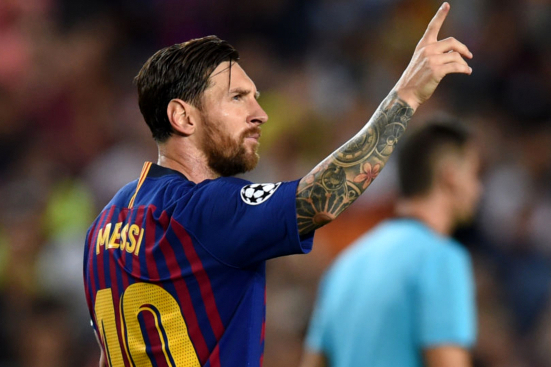 इबरविरुद्ध पहिलो हाफमै लियोनेल मेसीको ह्याट्रिक 