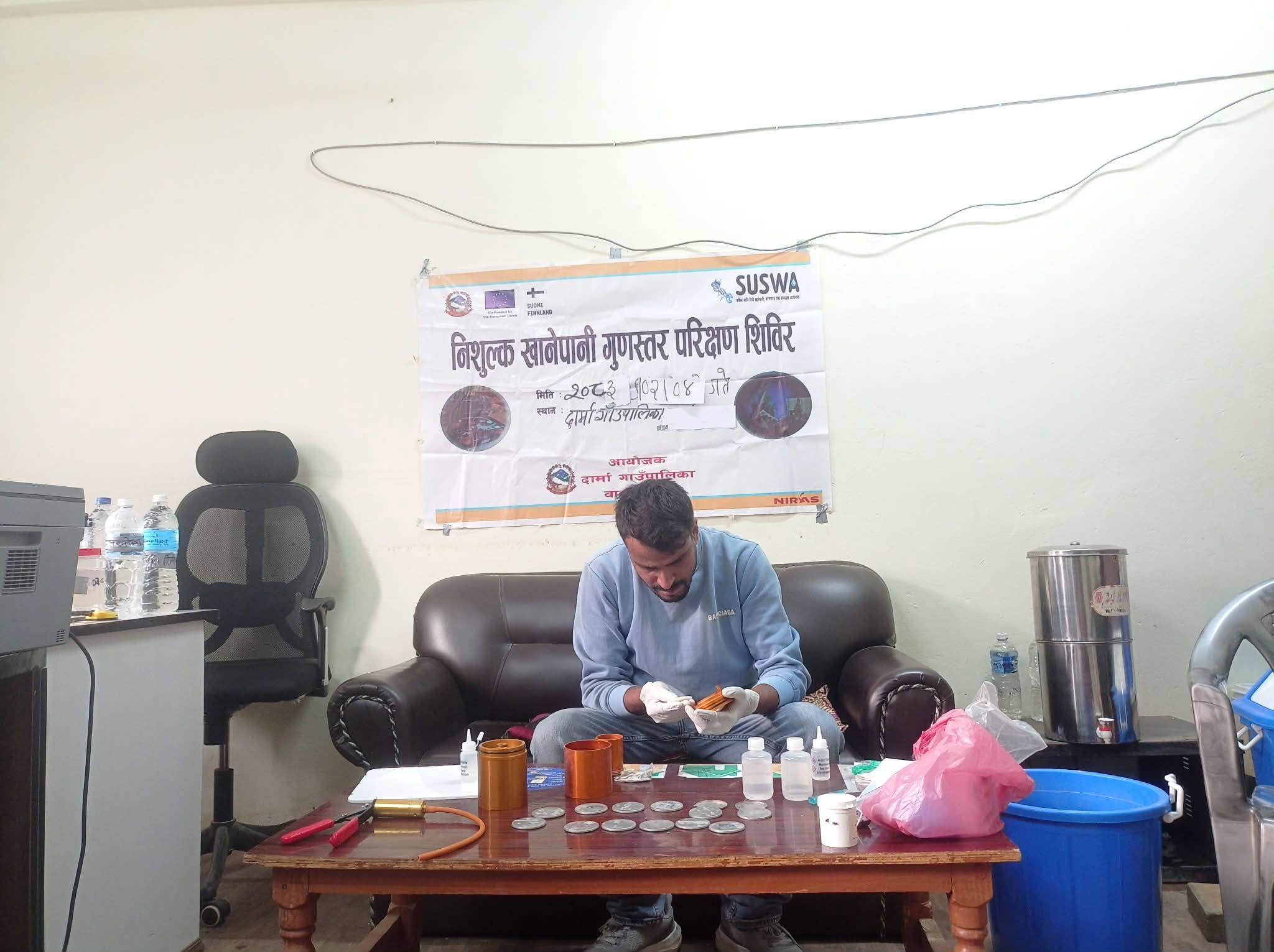दार्माका अधिकांश खानेपानीका मुहानमा कोलिफर्म