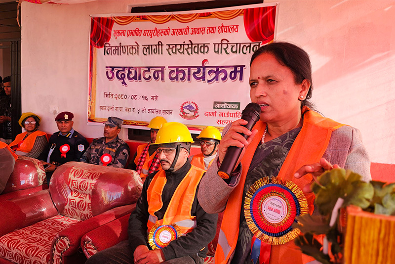 पुनःनिर्माणलाई जनताको सेवा गर्ने अवसरका रूपमा लिनुस् : मन्त्री शर्मा