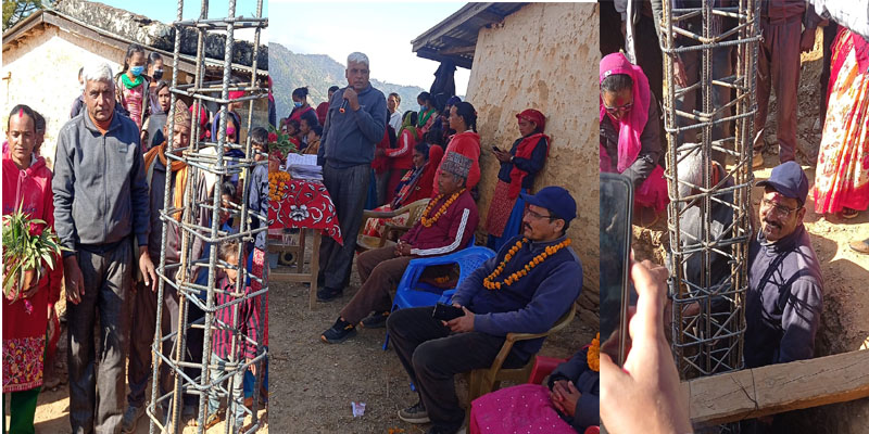 सल्यानको दार्मामा विद्यालय भवन शिलान्यास 