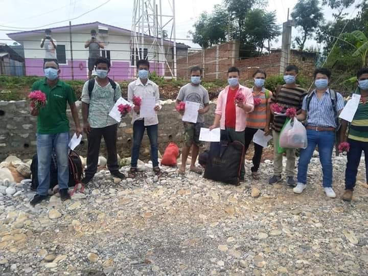 चौरजहारी अस्पतालबाट सल्यानका ९ कोरोना संक्रमित उपचार पछि डिस्चार्ज 