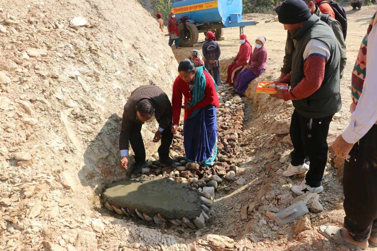  शंखमुल जयचौर खर्सुबास सडक खण्ड स्तरोन्नति सुरु