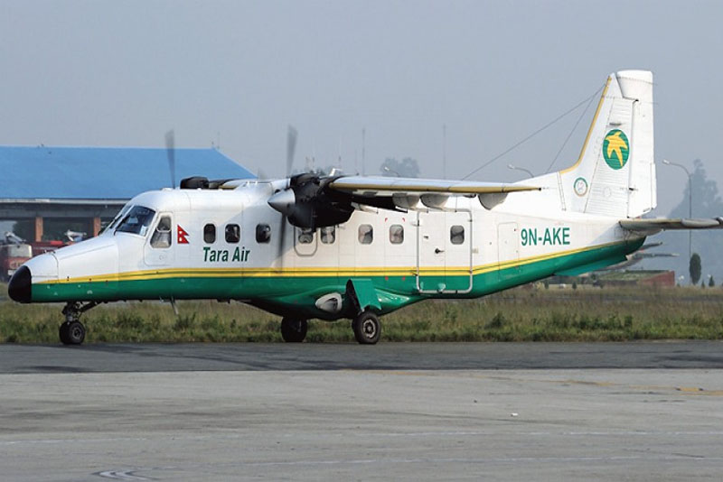 १९ यात्रु बोकेर जोमसोम उडेको तारा एयरको विमान सम्पर्कविहीन