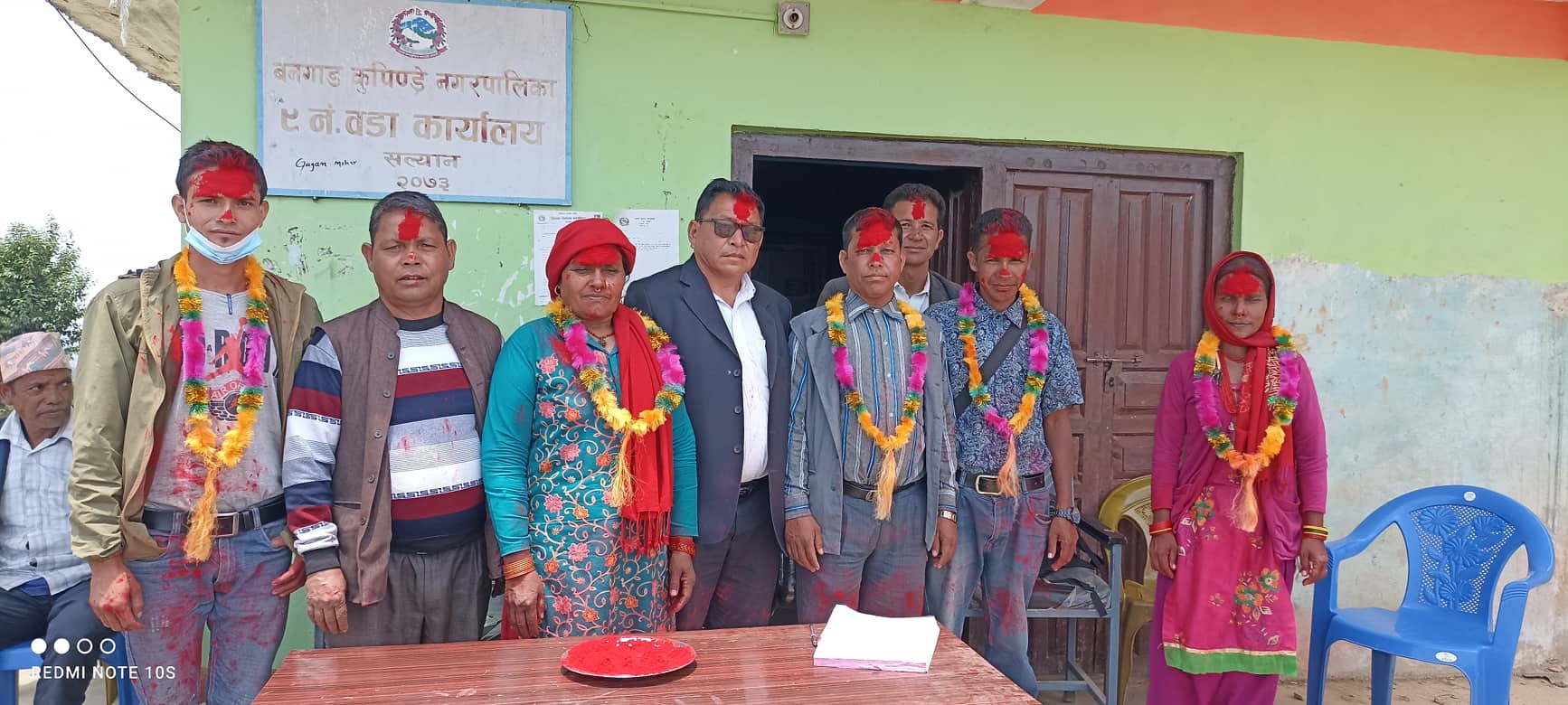  बनगाड कुपिण्डे ९ का नव निर्वाचित जनप्रतिनिधिद्धारा पदभार ग्रहण