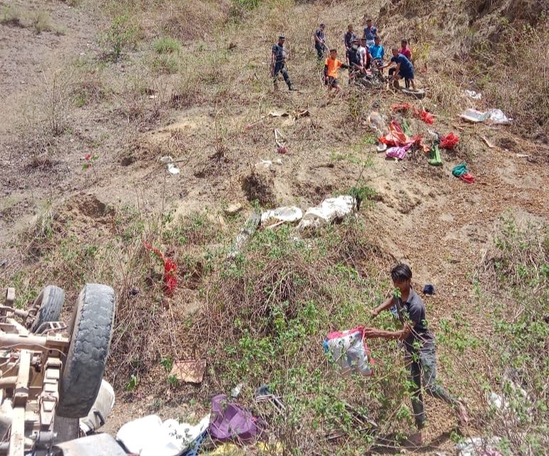 सल्यान कपुरकोटबाट गइरहेको जिप र मोटरसाइकल ठोकिदा ५ घाइते 