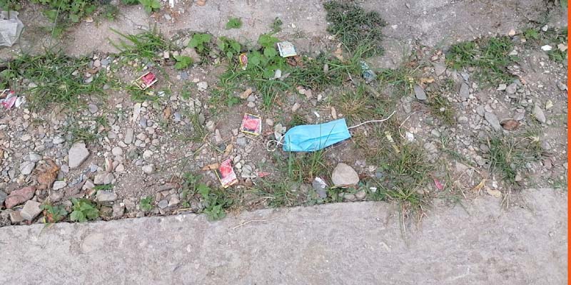 प्रयोग गरेका मास्क जथाभावी फाल्दा संक्रमणको जोखिम 
