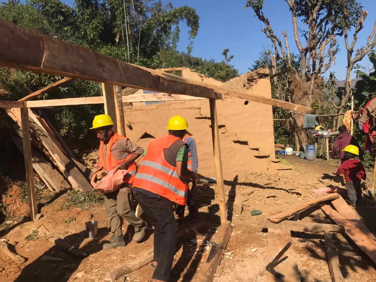 सल्यानको दार्मामा २४१ अस्थायी आवास निर्माण